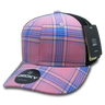 Decky 6 Panel Mid Profile Structured Plaid Trucker | Decky 6018 6018 - 178 OSFM