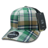 Decky 6 Panel Mid Profile Structured Plaid Trucker | Decky 6018 6018 - 184 OSFM