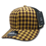 Decky 6 Panel Mid Profile Structured Plaid Trucker | Decky 6018 6018 - 186 OSFM