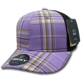 Decky 6 Panel Mid Profile Structured Plaid Trucker | Decky 6018 6018 - 187 OSFM