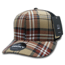 Decky 6 Panel Mid Profile Structured Plaid Trucker | Decky 6018 6018 - 189 OSFM