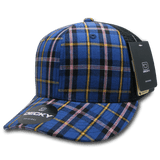 Decky 6 Panel Mid Profile Structured Plaid Trucker | Decky 6018 6018 - 190 OSFM