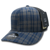 Decky 6 Panel Mid Profile Structured Plaid Trucker | Decky 6018 6018 - 192 OSFM