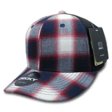 Decky 6 Panel Mid Profile Structured Plaid Trucker | Decky 6018 6018 - 195 OSFM