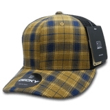 Decky 6 Panel Mid Profile Structured Plaid Trucker | Decky 6018 6018 - 197 OSFM