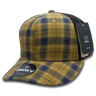 Decky 6 Panel Mid Profile Structured Plaid Trucker | Decky 6018 6018 - 197 OSFM