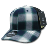 Decky 6 Panel Mid Profile Structured Plaid Trucker | Decky 6018 6018 - 200 OSFM