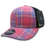 Decky 6 Panel Mid Profile Structured Plaid Trucker | Decky 6018 6018 - 201 OSFM