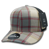Decky 6 Panel Mid Profile Structured Plaid Trucker | Decky 6018 6018 - 203 OSFM