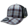 Decky 6 Panel Mid Profile Structured Plaid Trucker | Decky 6018 6018 - 205 OSFM