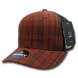 Decky 6 Panel Mid Profile Structured Plaid Trucker | Decky 6018 6018 - 206 OSFM