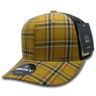 Decky 6 Panel Mid Profile Structured Plaid Trucker | Decky 6018 6018 - 207 OSFM