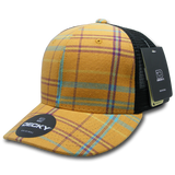Decky 6 Panel Mid Profile Structured Plaid Trucker | Decky 6018 6018 - 211 OSFM