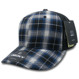 Decky 6 Panel Mid Profile Structured Plaid Trucker | Decky 6018 6018 - 212 OSFM