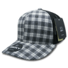 Decky 6 Panel Mid Profile Structured Plaid Trucker | Decky 6018 6018 - 214 OSFM