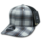 Decky 6 Panel Mid Profile Structured Plaid Trucker | Decky 6018 6018 - 215 OSFM