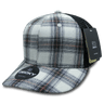 Decky 6 Panel Mid Profile Structured Plaid Trucker | Decky 6018 6018 - 215 OSFM