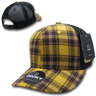 Decky 6 Panel Mid Profile Structured Plaid Trucker | Decky 6018 6018 - 220 OSFM