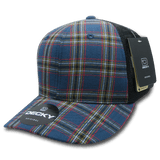 Decky 6 Panel Mid Profile Structured Plaid Trucker | Decky 6018 6018 - 221 OSFM