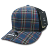 Decky 6 Panel Mid Profile Structured Plaid Trucker | Decky 6018 6018 - 221 OSFM