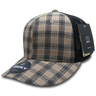 Decky 6 Panel Mid Profile Structured Plaid Trucker | Decky 6018 6018 - 222 OSFM