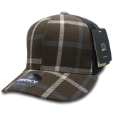 Decky 6 Panel Mid Profile Structured Plaid Trucker | Decky 6018 6018 - 226 OSFM