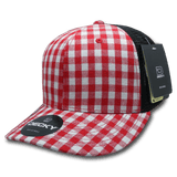 Decky 6 Panel Mid Profile Structured Plaid Trucker | Decky 6018 6018 - 228 OSFM