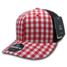 Decky 6 Panel Mid Profile Structured Plaid Trucker | Decky 6018 6018 - 228 OSFM