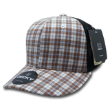 Decky 6 Panel Mid Profile Structured Plaid Trucker | Decky 6018 6018 - 229 OSFM