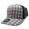 Decky 6 Panel Mid Profile Structured Plaid Trucker | Decky 6018 6018 - 229 OSFM