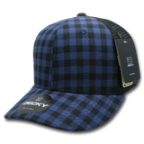 Decky 6 Panel Mid Profile Structured Plaid Trucker | Decky 6018 6018 - 234 OSFM