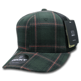 Decky 6 Panel Mid Profile Structured Plaid Trucker | Decky 6018 6018 - 236 OSFM