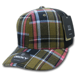 Decky 6 Panel Mid Profile Structured Plaid Trucker | Decky 6018 6018 - 239 OSFM