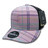 Decky 6 Panel Mid Profile Structured Plaid Trucker | Decky 6018 6018 - 243 OSFM
