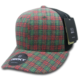 Decky 6 Panel Mid Profile Structured Plaid Trucker | Decky 6018 6018 - 244 OSFM