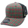 Decky 6 Panel Mid Profile Structured Plaid Trucker | Decky 6018 6018 - 244 OSFM