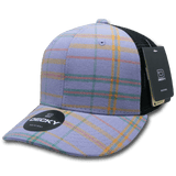 Decky 6 Panel Mid Profile Structured Plaid Trucker | Decky 6018 6018 - 245 OSFM