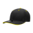 Decky 6 Panel Mid Profile Structured Sandwich Bill Cap | Decky 2003 Black/Gold OSFM Hats