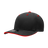 Decky 6 Panel Mid Profile Structured Sandwich Bill Cap | Decky 2003 Black/Red OSFM Hats