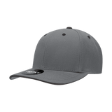 Decky 6 Panel Mid Profile Structured Sandwich Bill Cap | Decky 2003 Charcoal/Black OSFM Hats