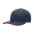 Decky 6 Panel Mid Profile Structured Sandwich Bill Cap | Decky 2003 Navy/Red OSFM Hats