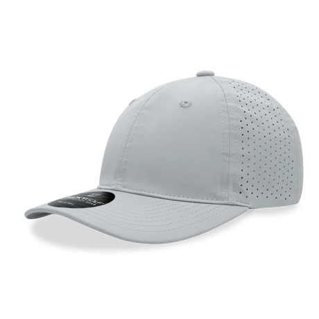 Decky 6 Panel Relaxed Perforated Cap | Decky 6413 Grey Standard Hats