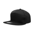 Decky 7 Panel High Profile Structured Cotton Blend Cap | Decky 1098 Black OSFM Hats