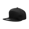 Decky 7 Panel High Profile Structured Cotton Blend Cap | Decky 1098 Black OSFM Hats