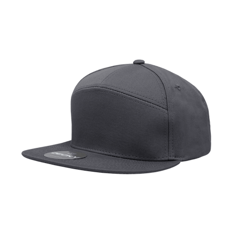 Decky 7 Panel High Profile Structured Cotton Blend Cap | Decky 1098 Charcoal OSFM Hats