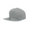 Decky 7 Panel High Profile Structured Cotton Blend Cap | Decky 1098 Grey OSFM Hats