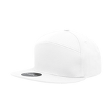Decky 7 Panel High Profile Structured Cotton Blend Cap | Decky 1098 White OSFM Hats