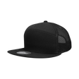 Decky 7 Panel High Profile Structured Cotton Blend Trucker | Decky 1133 Black OSFM