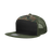 Decky 7 Panel High Profile Structured Cotton Blend Trucker | Decky 1133 Black/Woodland/Olive Standard