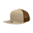 Decky 7 Panel High Profile Structured Cotton Blend Trucker | Decky 1133 Khaki/Khaki/Brown Standard